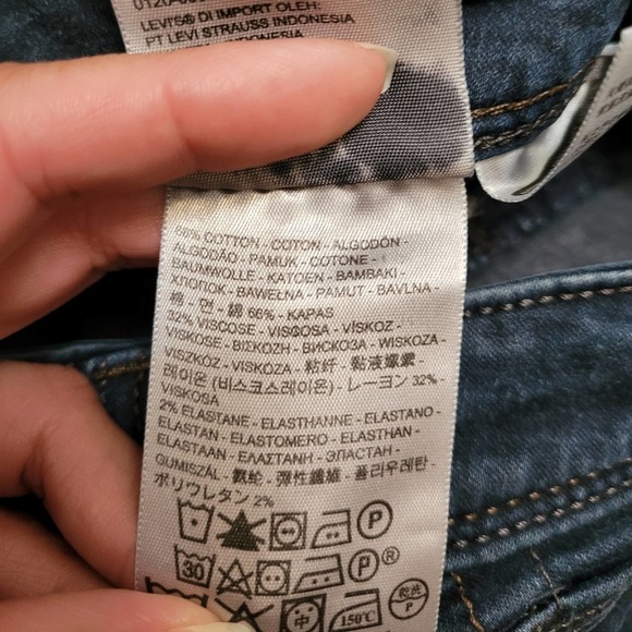 Levi's Legging Dark Wash Skinny Jeans Size 27 - Picture 9 of 9